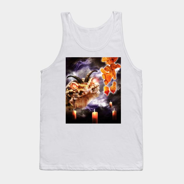 Demon Leopard Gecko - Fried Chicken, Wings & Nuggets Tank Top by Random Galaxy